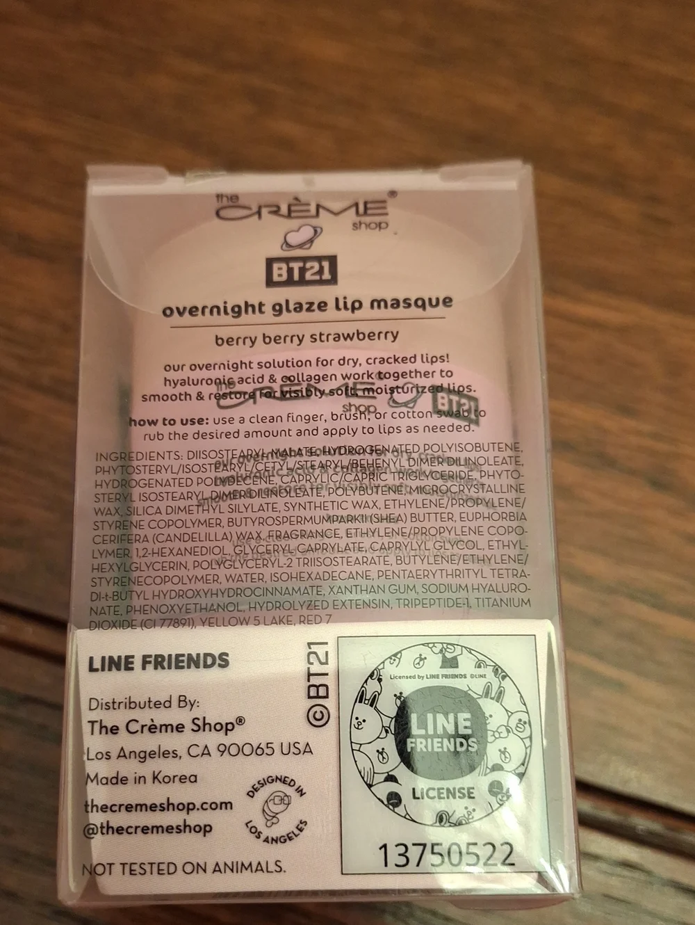Overnight Glaze Lip Masque - Berry Berry Strawberry 20g New